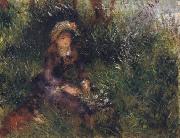 Pierre Renoir Madame Renoir with a Dog Germany oil painting artist